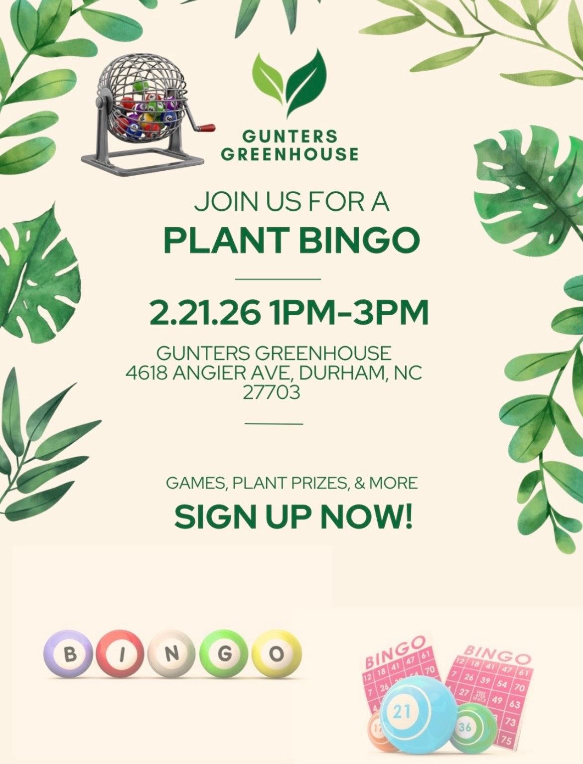 Plant Bingo